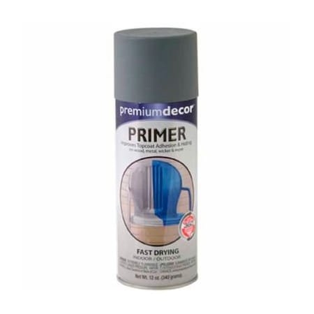 General Paint Premium Dcor Decorative Enamel Primer 12 oz. Aerosol Can, Gray - 792286 792286